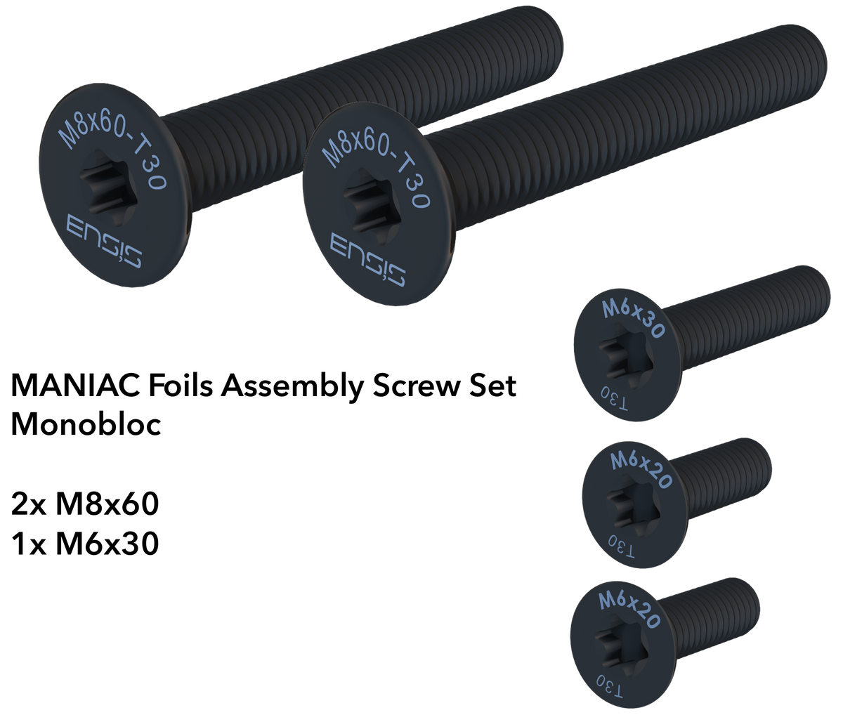 MANIAC Monobloc Screws Set
