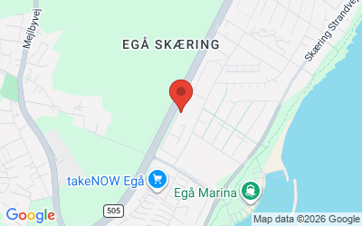 Map showing Aarhus Surf and Ski