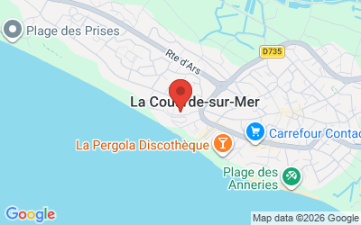 Map showing Ecole de Voile Antoine Albeau