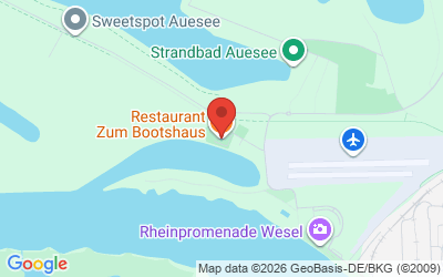 Map showing VDWS Wassersportschule Surfen Wesel