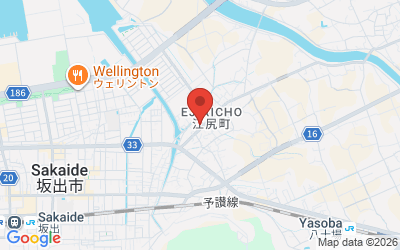 Map showing Kagawa Sensui