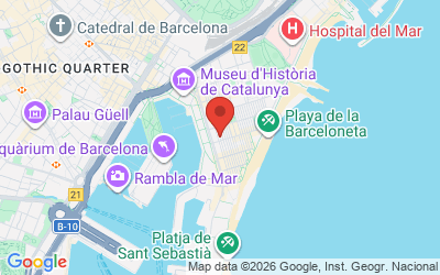 Map showing The Foil Club - Barcelona