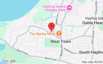 Map showing Andy Biggs Watersports