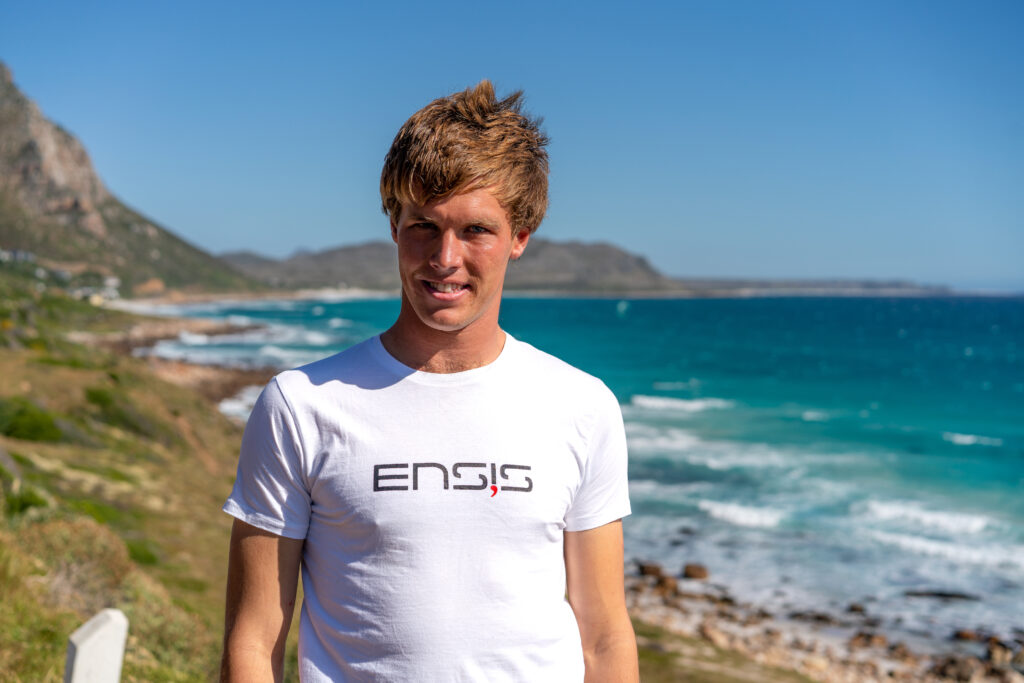 ENSIS watersports Team Rider Guy Bridge in South Africa with the new ENSIS SPIN