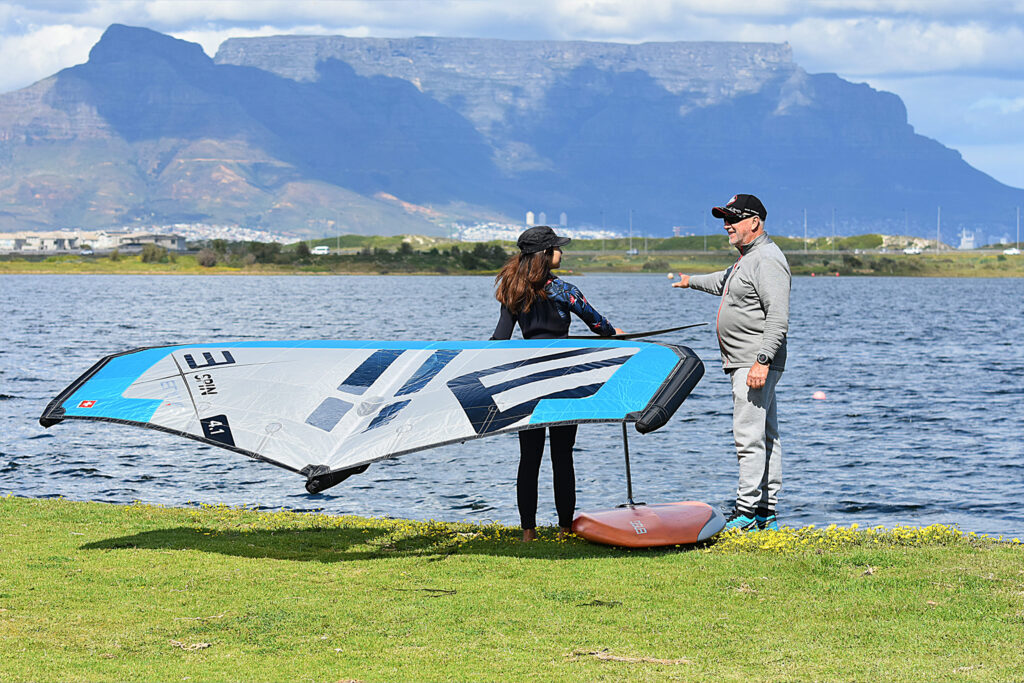 ENSIS Wing Foil School in South Africa Flamingo Wing Foil Center Story on ensis.surf