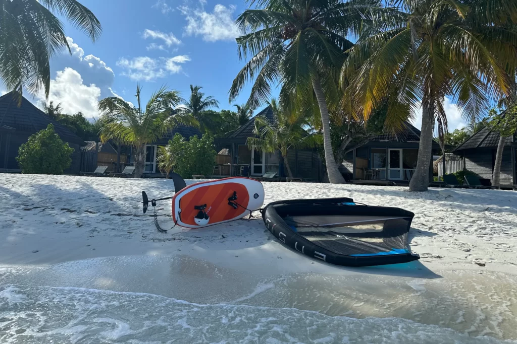 ENSIS Foiling Adventure in the Maldives with the ROCK'N'ROLL AIR Inflatable Wing Foil Board