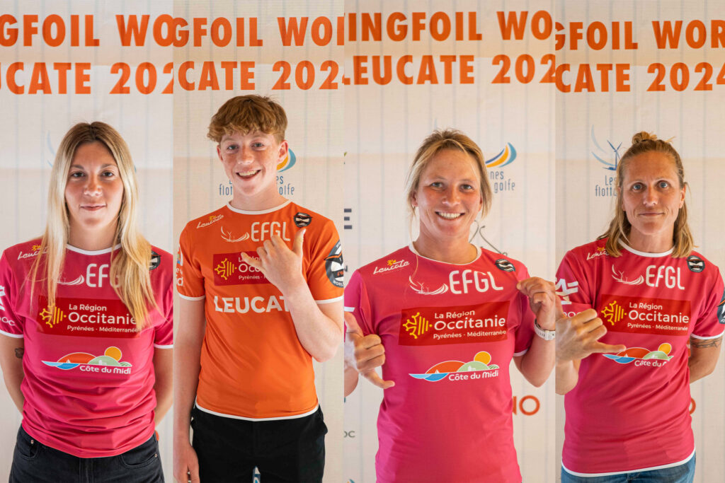 ENSIS wing foil team at the GWA wingfoil world tour France / Leucate event 2024