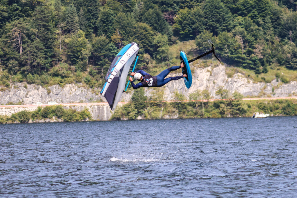 Heinar Brandstötter doing foiling tricks